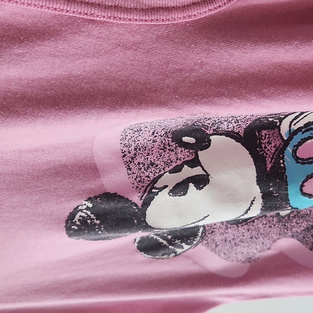 Vintage 1980’s Original Disney Mickey Mouse Pink Tank Top Shirt Women’s Medium - Picture 7 of 8